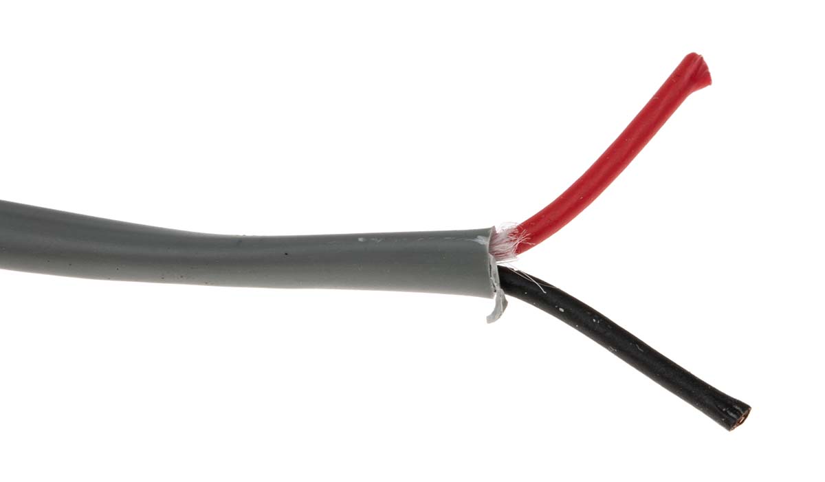 5300ue00152 Belden 5300UE Control Cable, 2 Cores, 0.82mm² 18 AWG, Unscreened, 152 m, Silver Polypropylene Sheath