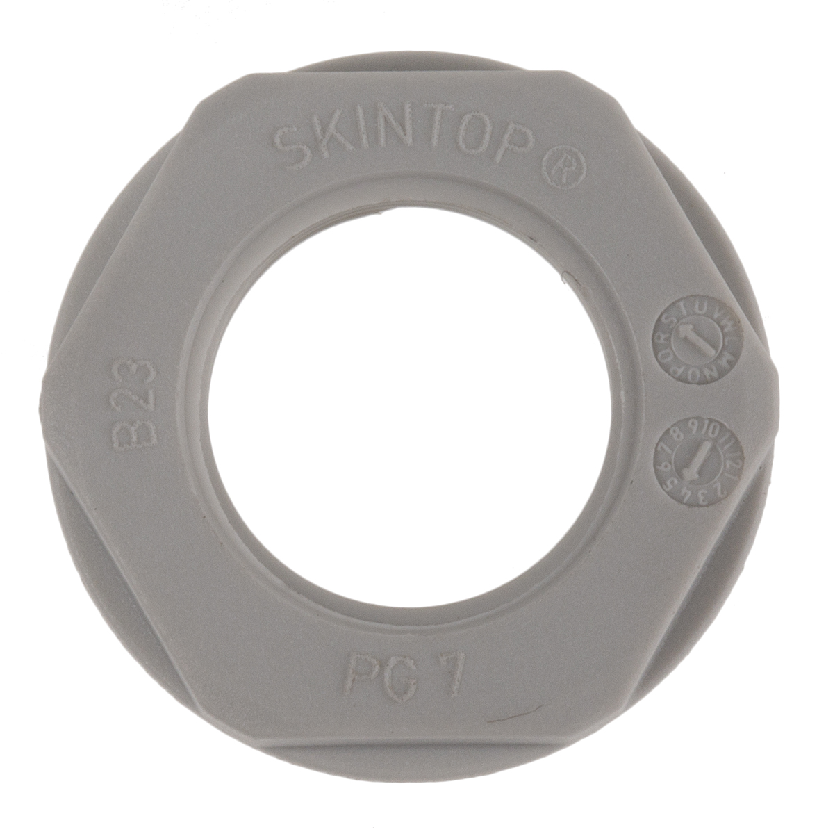 53019001 Lapp Grey Polyamide Cable Gland Locknut, PG7 Thread