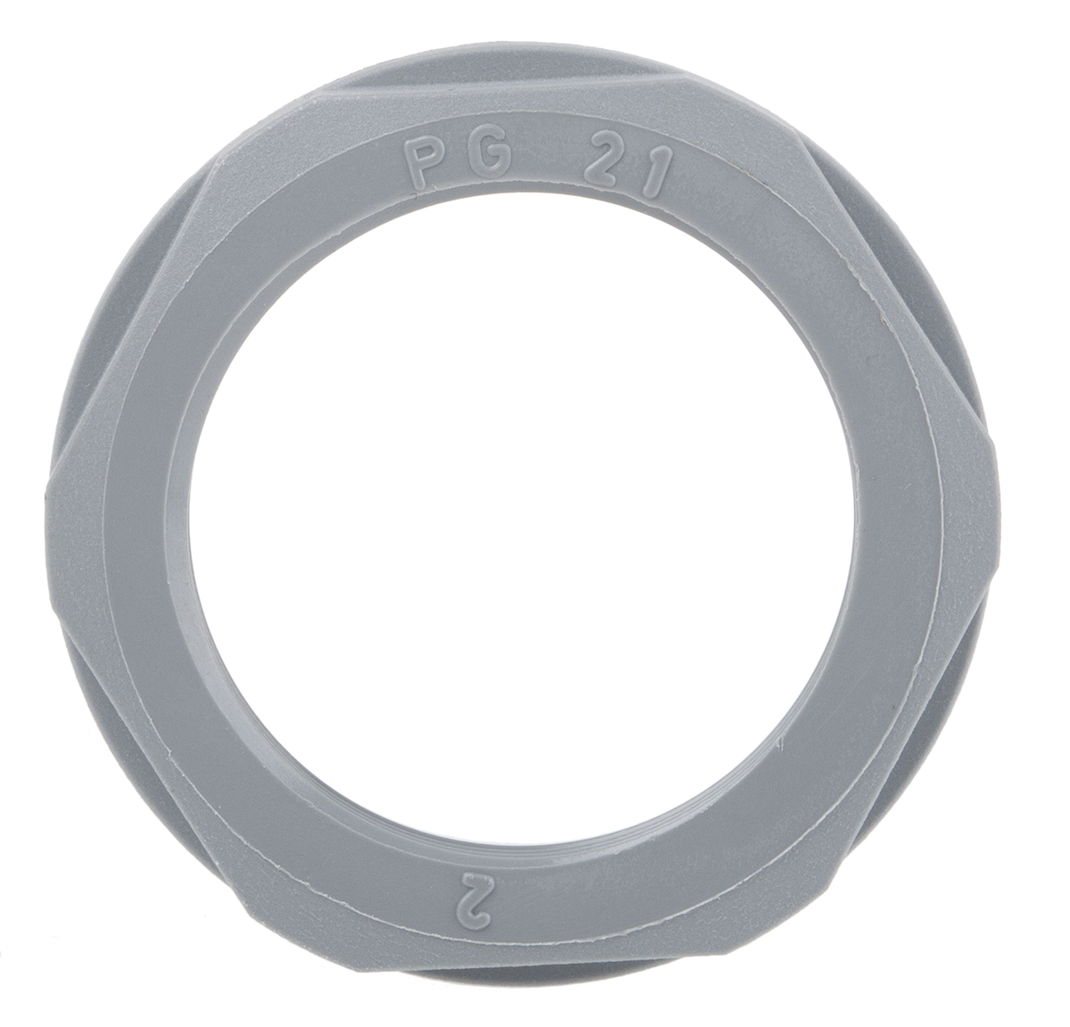 53019050 Lapp Grey Fibreglass Reinforced Polyamide Cable Gland Locknut, PG21 Thread, IP68