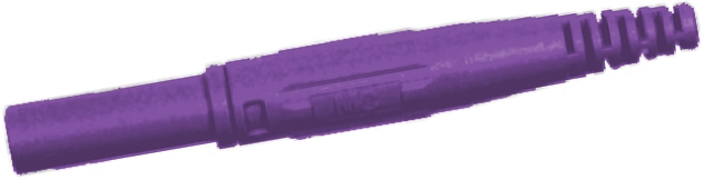 Staubli Purple Female Banana Socket, 4 mm Connector, Screw Termination, 32A, 1000V, Nickel Plating
