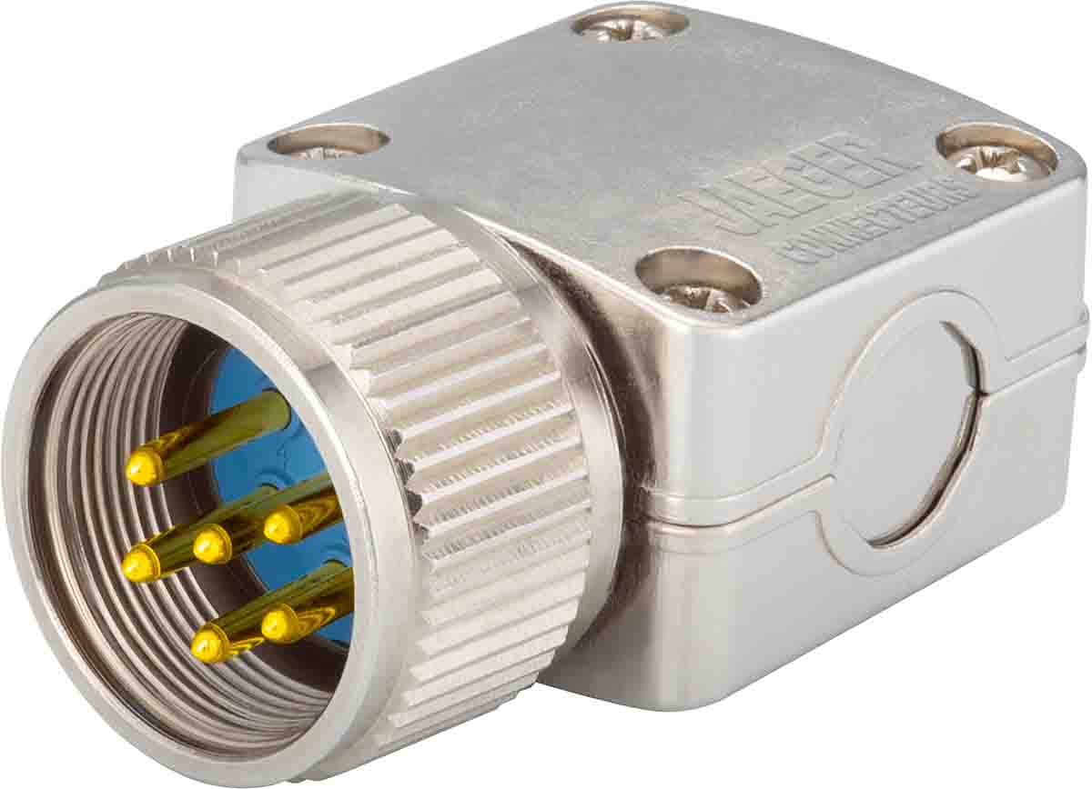 Jaeger Circular Connector, 4 Contacts, Cable, Standard Connector, Female
