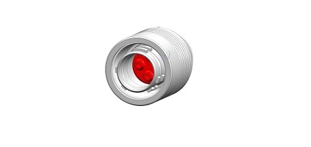 Jaeger Circular Connector, 4 Contacts, Plug, Male, IP50, IP54, IP65, Mini Push Pull Series
