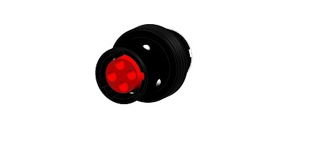 Jaeger Circular Connector, 4 Contacts, Socket, Female, IP50, IP54, IP65, Mini Push Pull Series