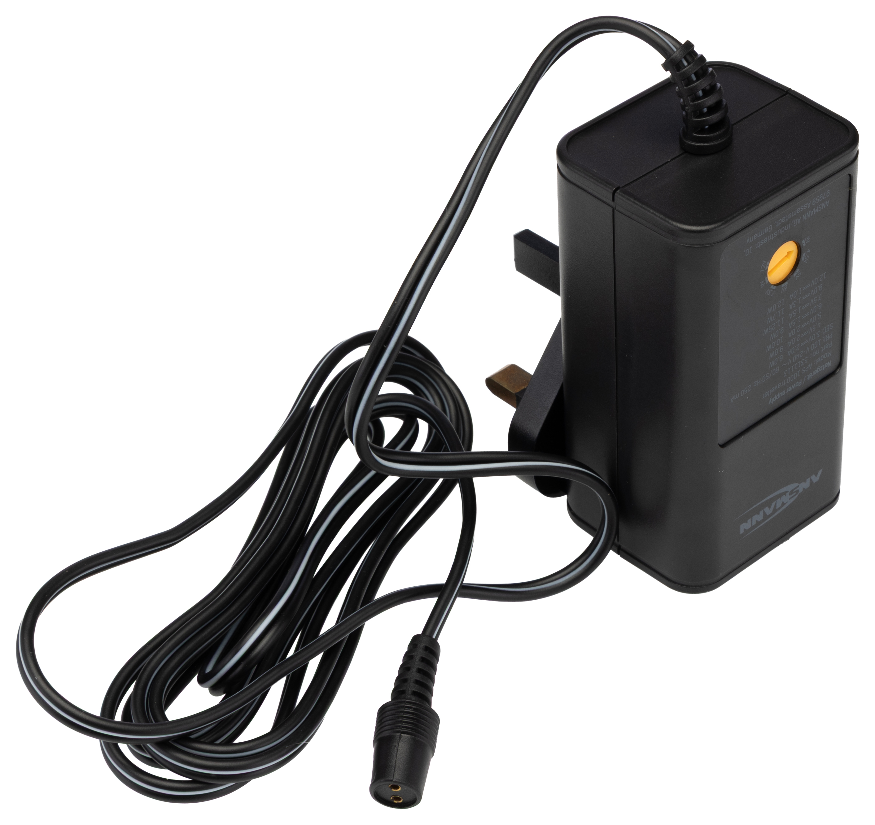 5311113 Ansmann 12 W AC/DC Adapter AC/DC Adapter Australia, EU, UK, US 12V dc, 3 V dc, 4.5 V dc, 5 V dc, 6 V dc, 7.5 V dc, 9 V