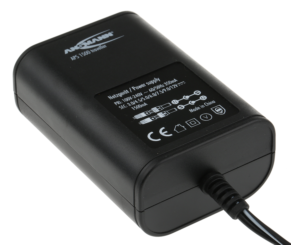 Ansmann 18 W AC/DC Adapter AC/DC Adapter Australia, EU, UK, US 12V dc, 3 V dc, 4.5 V dc, 5 V dc, 6 V dc, 7.5 V dc, 9 V