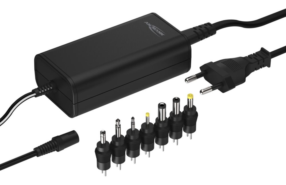 Ansmann 27 W AC-DC Converter Power Supplies AC/DC Adapter 2-Pin (EU), 3-Pin (Global) 12V dc, 15 V dc, 18 V dc, 19 V dc,