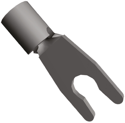TE Connectivity, Solistrand Uninsulated Crimp Spade Connector, 22 AWG to 16 AWG, M2.5 Stud Size