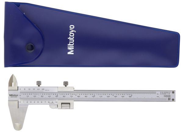 Mitutoyo Caliper 130 mm 0.02 mm Resolution Vernier, Metric, Imperial UKAS