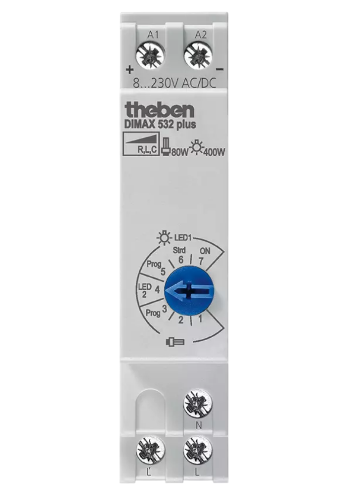 Theben 1 Way 1 Gang Dimmer Switch, 230V, 400 W