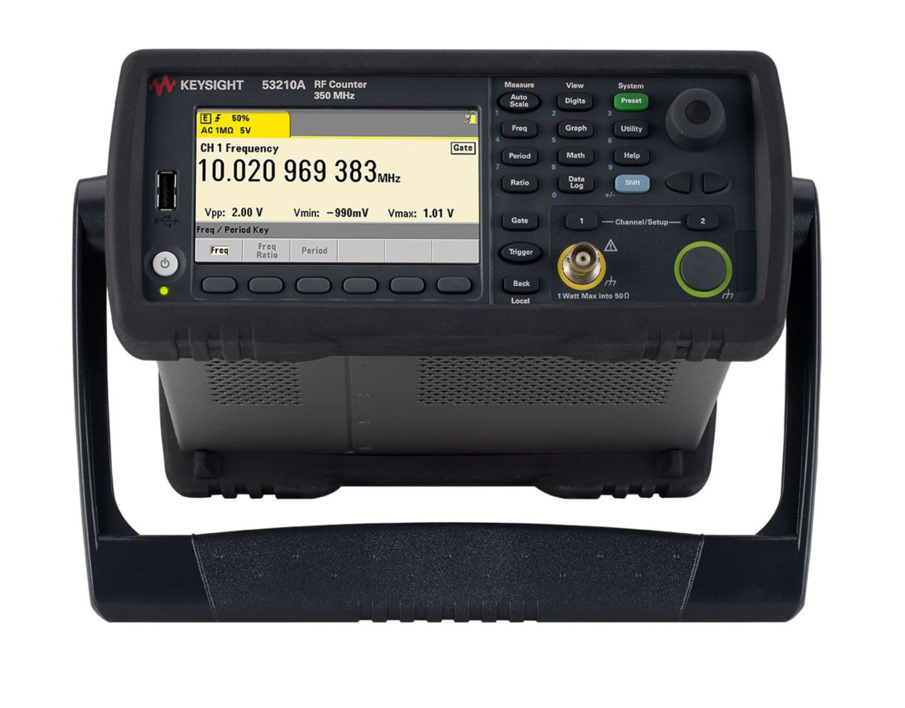 53210a-53210a-010 Keysight Technologies 53210A Frequency Counter, 0 Hz Min, 350 MHz Max, 10 digits/s Resolution