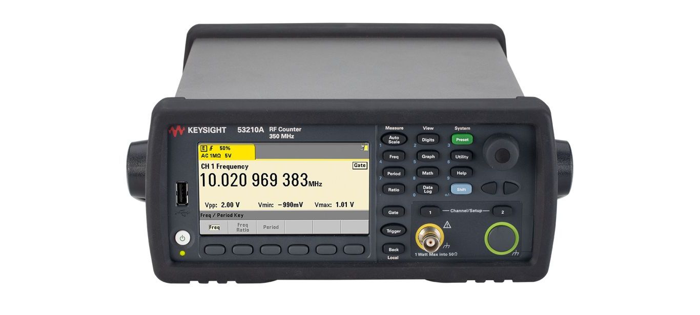 53210a Keysight Technologies 53210A Frequency Counter, 0 Hz Min, 350 MHz Max, 10 Digits Resolution