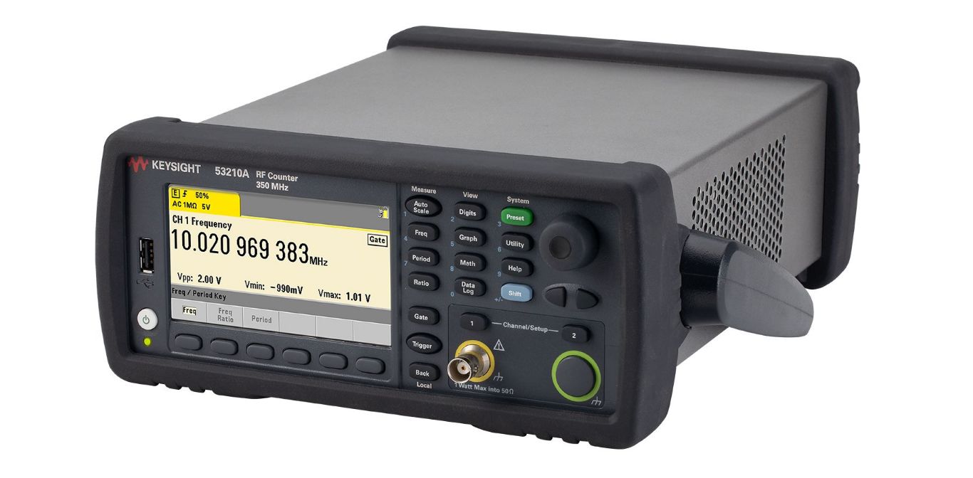 53210a Keysight Technologies 53210A Frequency Counter, 0 Hz Min, 350 MHz Max, 10 Digits Resolution