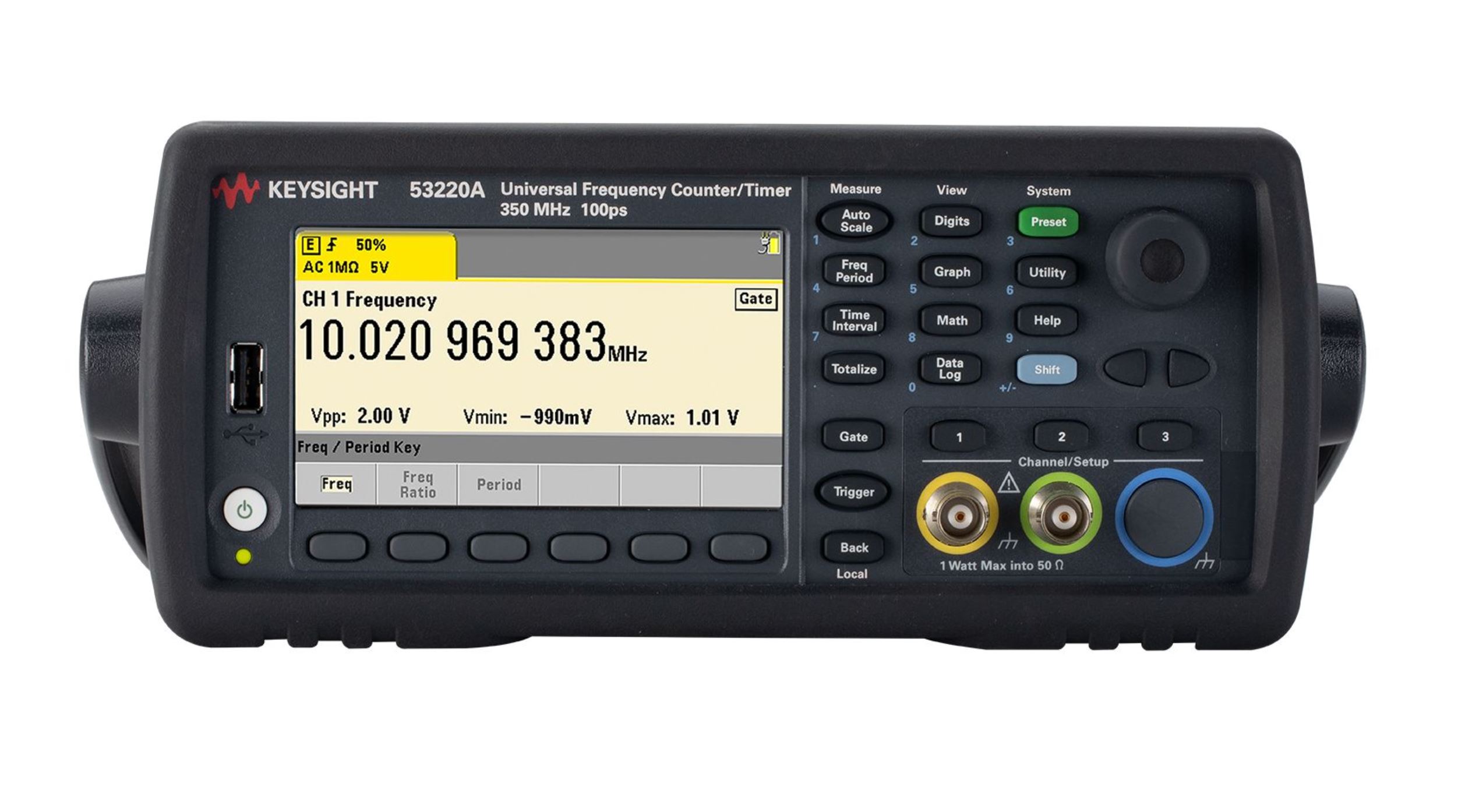 Keysight Technologies 53220A Frequency Counter, 350 MHz Max, 12 digits/s Resolution