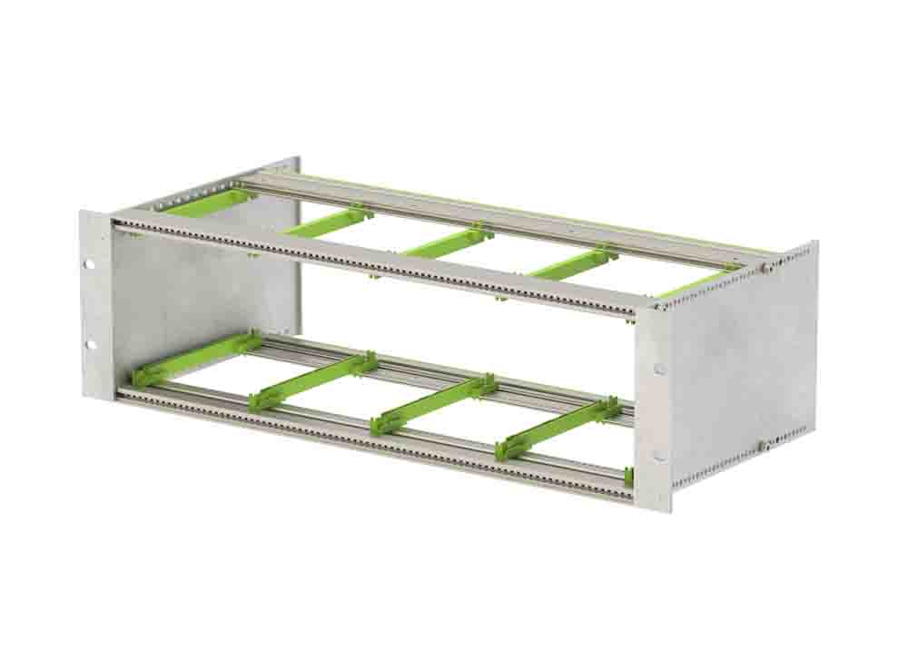Bopla Interzoll Series 3 U Aluminium Sub Rack, 84 HP, 218 mm Depth