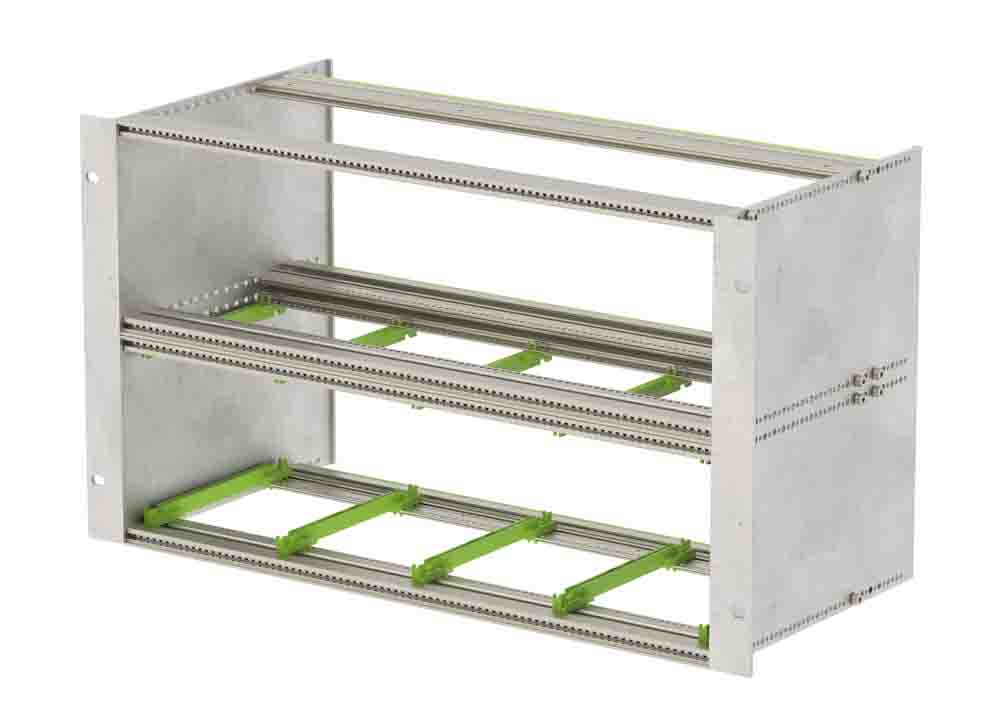 Bopla Interzoll Series 6 U Aluminium Sub Rack, 84 HP, 218 mm Depth