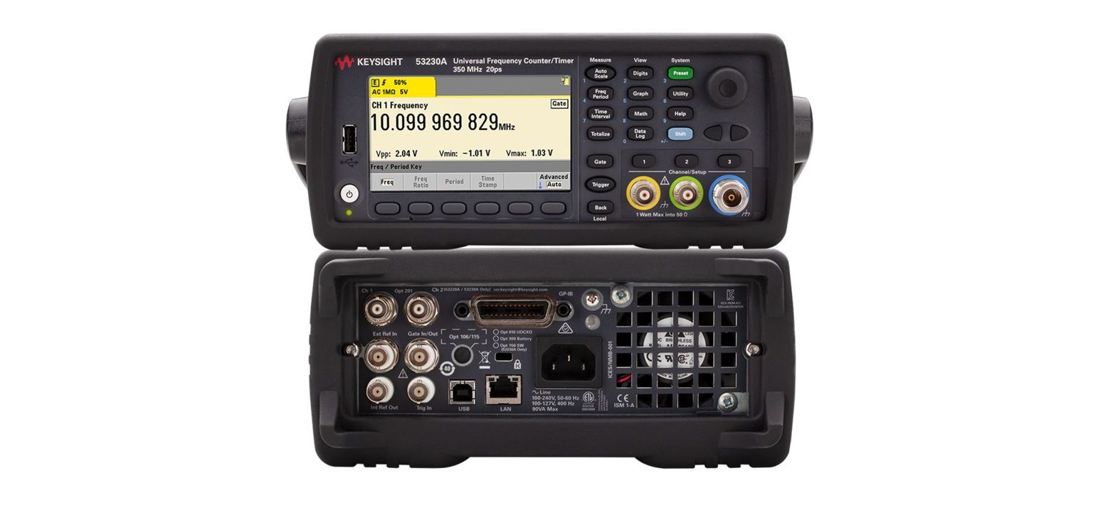 53230a Keysight Technologies 53230A Frequency Counter, 0 Hz Min, 350 MHz Max, 12 Digits Resolution