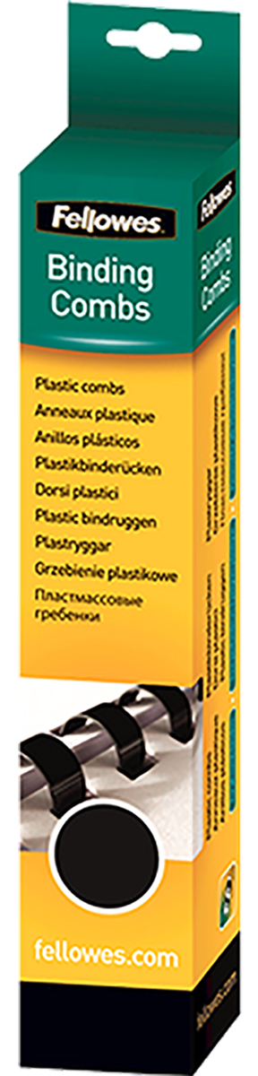 Fellowes Black A4 Binding Comb, 6 mm Diameter