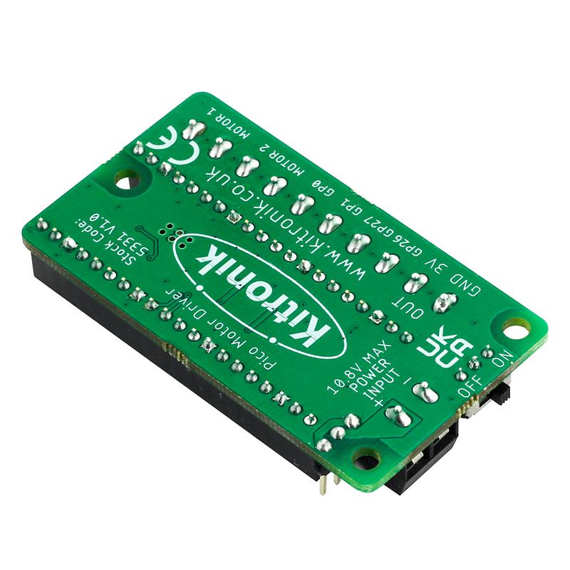 5331 Kitronik Kitronik Motor Driver Board for Raspberry Pi Pico