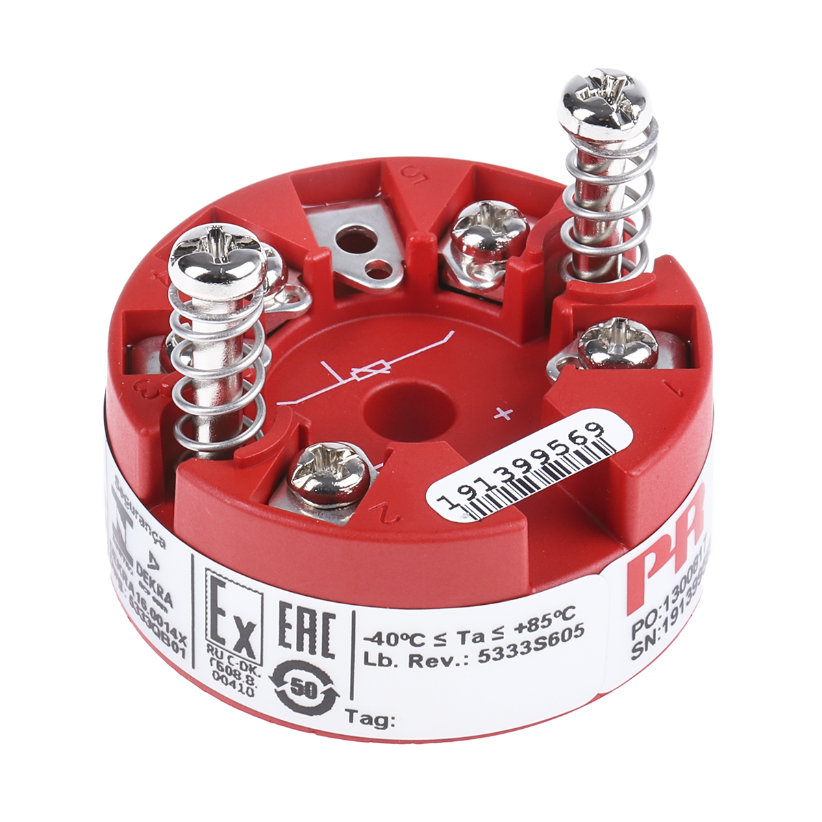 PR Electronics 5333D Temperature Transmitter RTD Input 30V dc, 85 °C, -40 °C