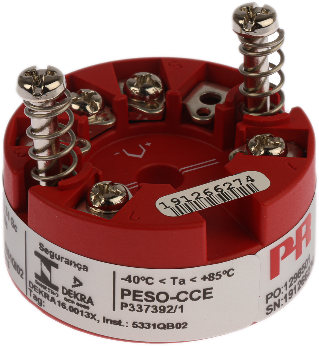 PR Electronics 5300 Temperature Transmitter Thermocouple, Voltage Input 35V dc, 85 °C, -40 °C