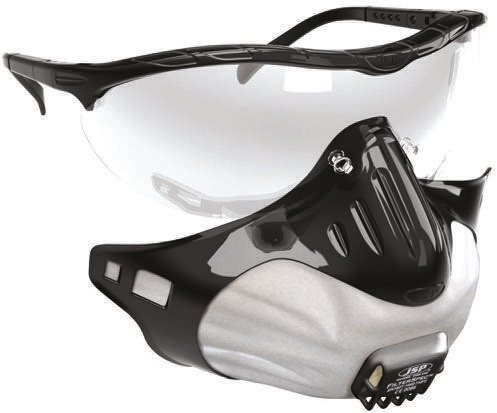 JSP General PPE Combination Kit Containing Clear HC & Anti-Mist Lens, Filter x 3, Goggles, White Holder