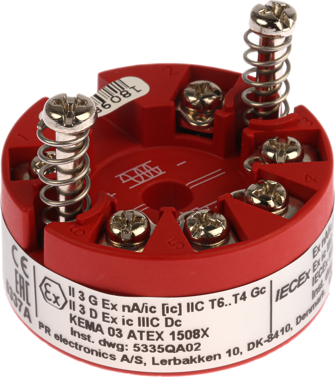 5337a PR Electronics 5337A Temperature Transmitter 35V dc, 85 °C, -40 °C