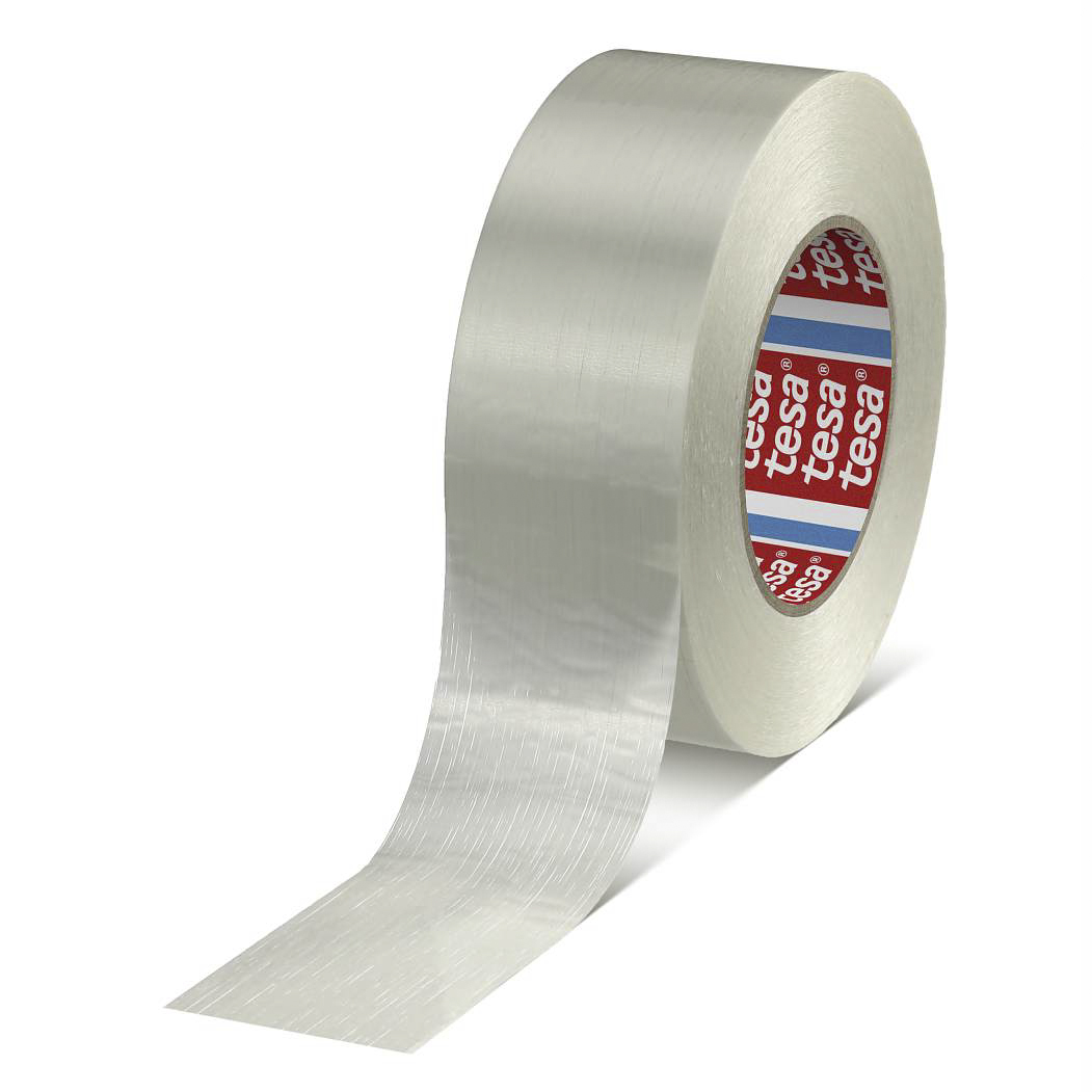 Tesa Transparent 53398 Strapping Tape, 50 m  x  38mm