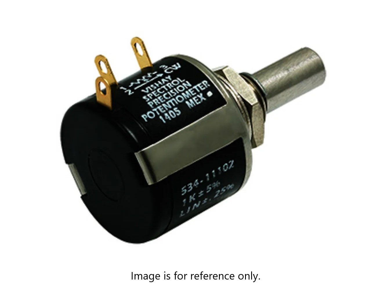 Vishay 534 5 kΩ Rotary Potentiometer 10-Turns 1-Gang Bush, 534-1-1-502