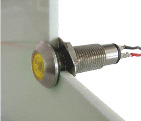 Marl 534 Series Panel Mount LED Indicator, Yellow Panel Mount Indicator, Solder Tab Termination 28V dc 16 mA, IP67, 8.1