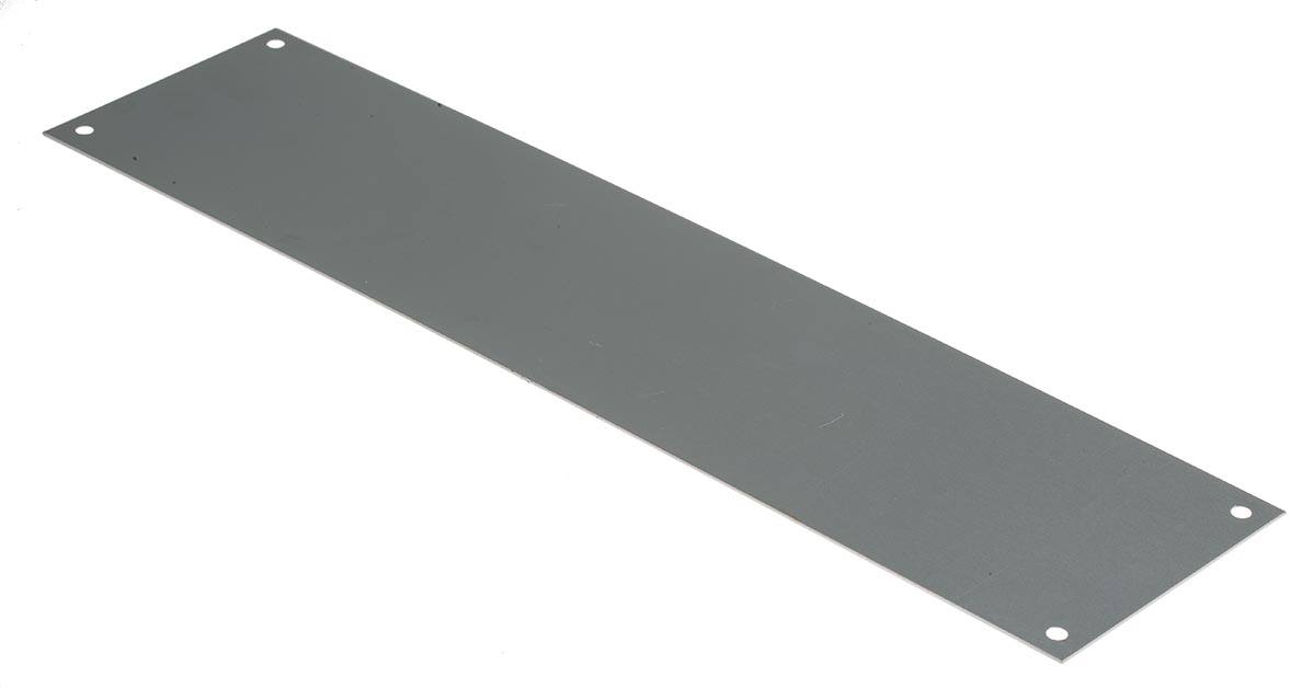 RS PRO Aluminium Screw Push Plate