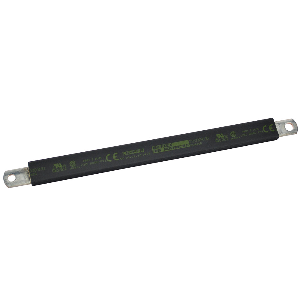 nVent ERIFLEX Braided Wire, 70 mm² CSA 8.5 to 10.5 mm² Stud Size, 0.79 x 0.17 x 16.93 in 430 mm, Copper CSA, CE