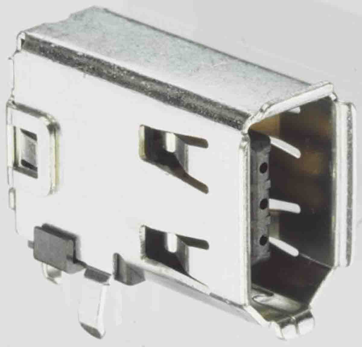 Molex, 53460 6 Way Right Angle Through Hole Firewire Connector Female