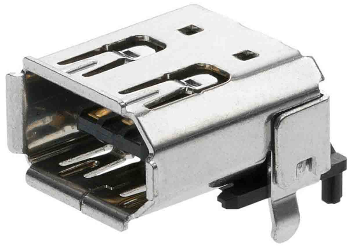 Molex, 53462 6 Way Right Angle Surface Mount Firewire Connector Female
