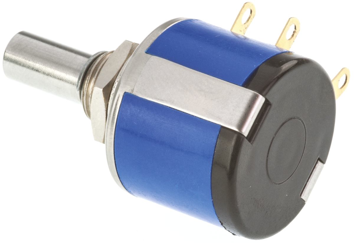 534b1101jl Vishay 534 100 Ω Rotary Potentiometer 10-Turns 1-Gang Panel Mount, 534B1101JL