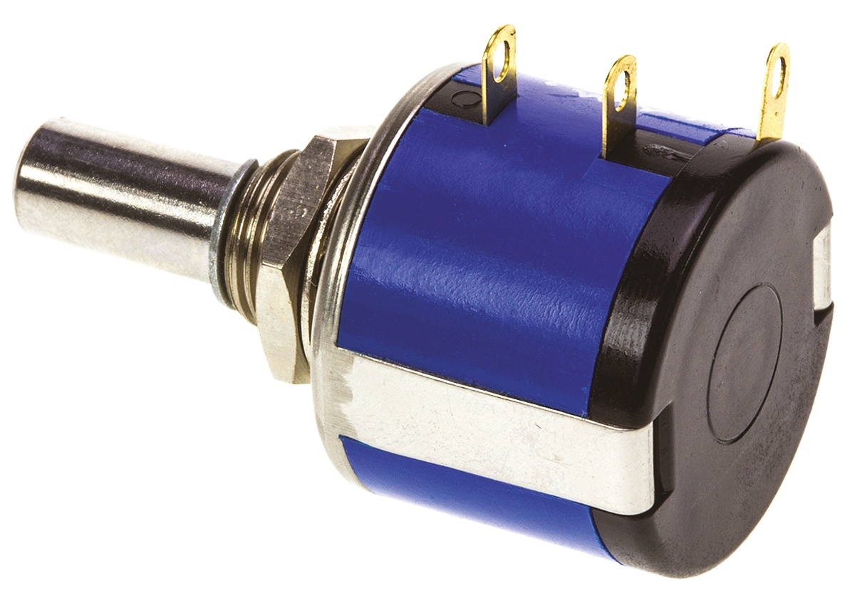 534b1102jl Vishay 534 1 kΩ Rotary Potentiometer 10-Turns 1-Gang Panel Mount, 534B1102JL
