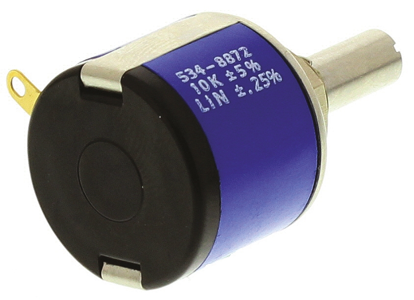 534b1103jc8872 Vishay 534 10 kΩ Rotary Potentiometer 10-Turns 1-Gang Panel Mount, 534B1103JC8872