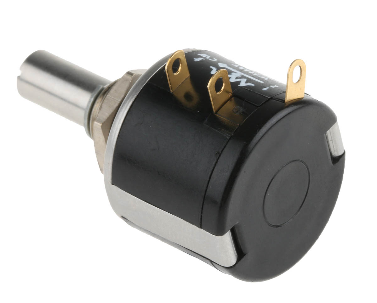 534b1104jl Vishay 534 100 kΩ Rotary Potentiometer 10-Turns 1-Gang Panel Mount, 534B1104JL