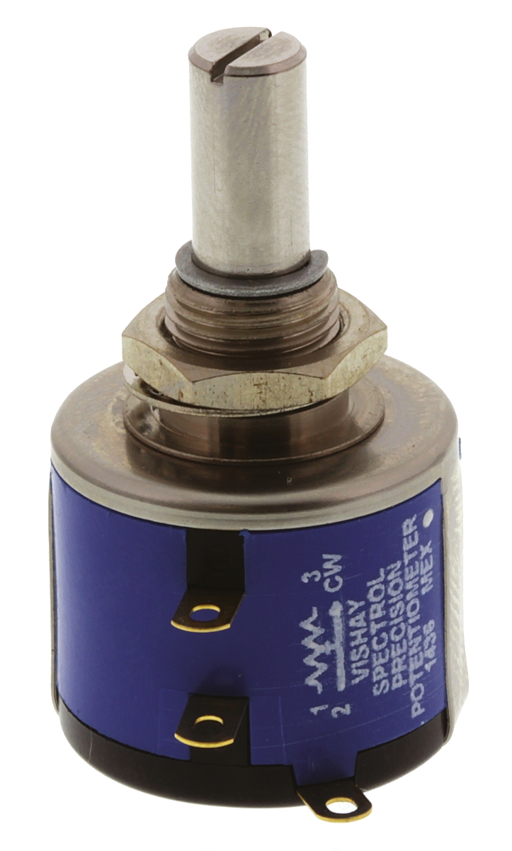 534b1201jl Vishay 534 200 Ω Rotary Potentiometer 10-Turns 1-Gang Panel Mount, 534B1201JL