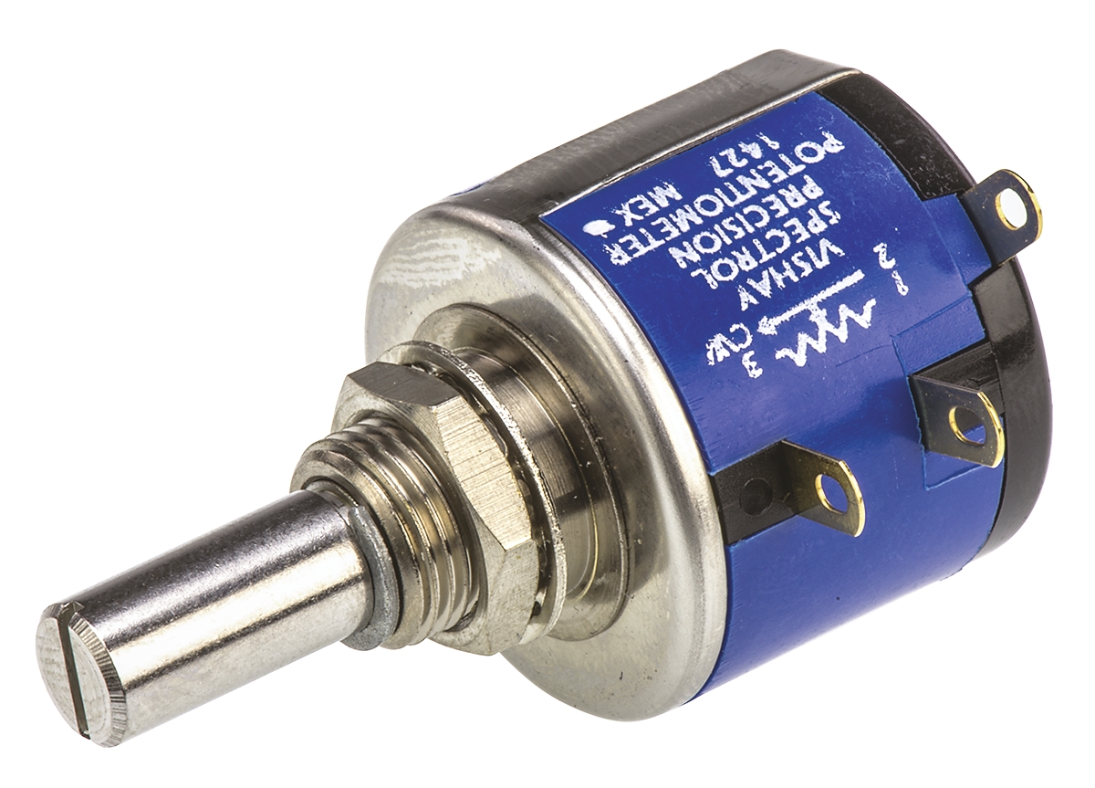 534b1501jc8872 Vishay 534 500 Ω Rotary Potentiometer 10-Turns 1-Gang Panel Mount, 534B1501JC8872