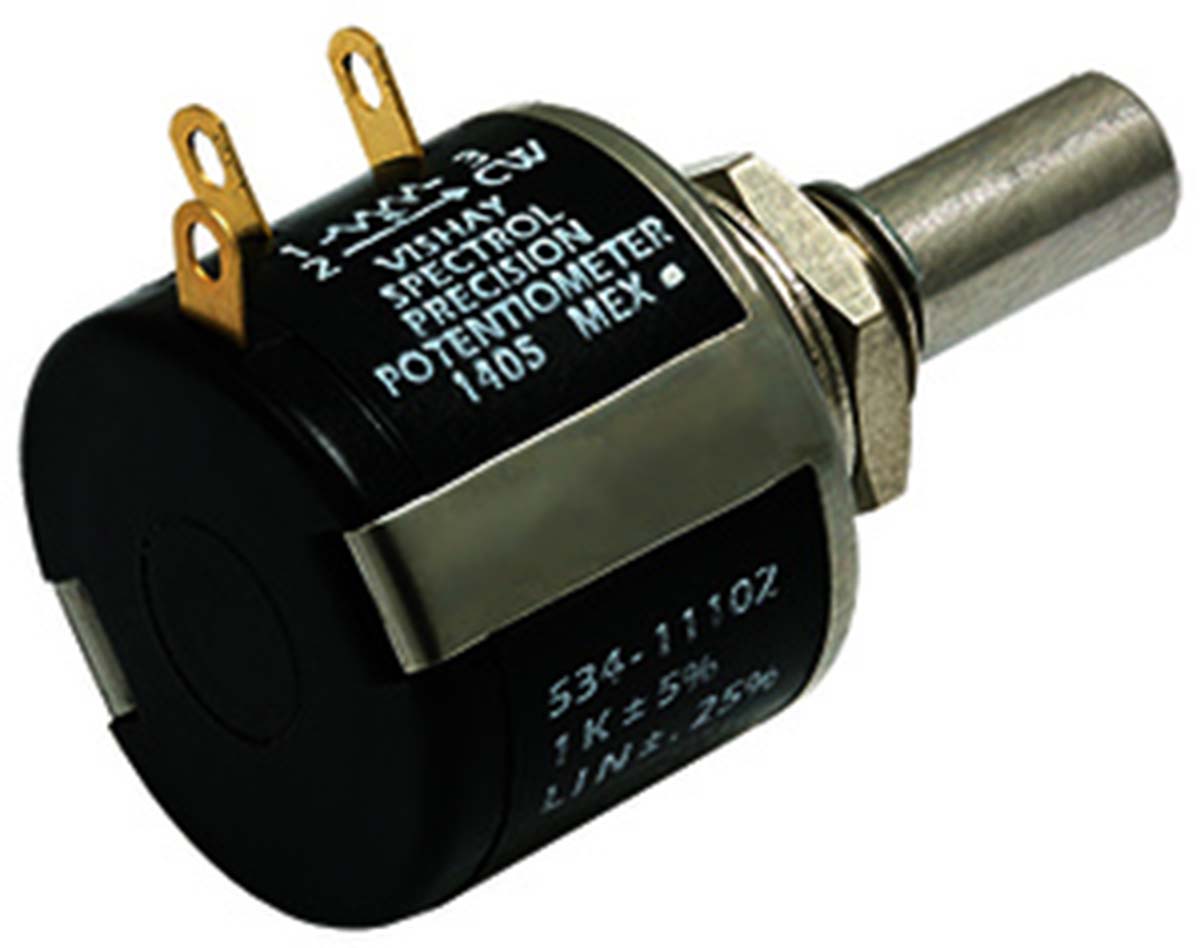 Vishay 534 5 kΩ Rotary Potentiometer 10-Turns 1-Gang Panel Mount, 534B1502JC8872
