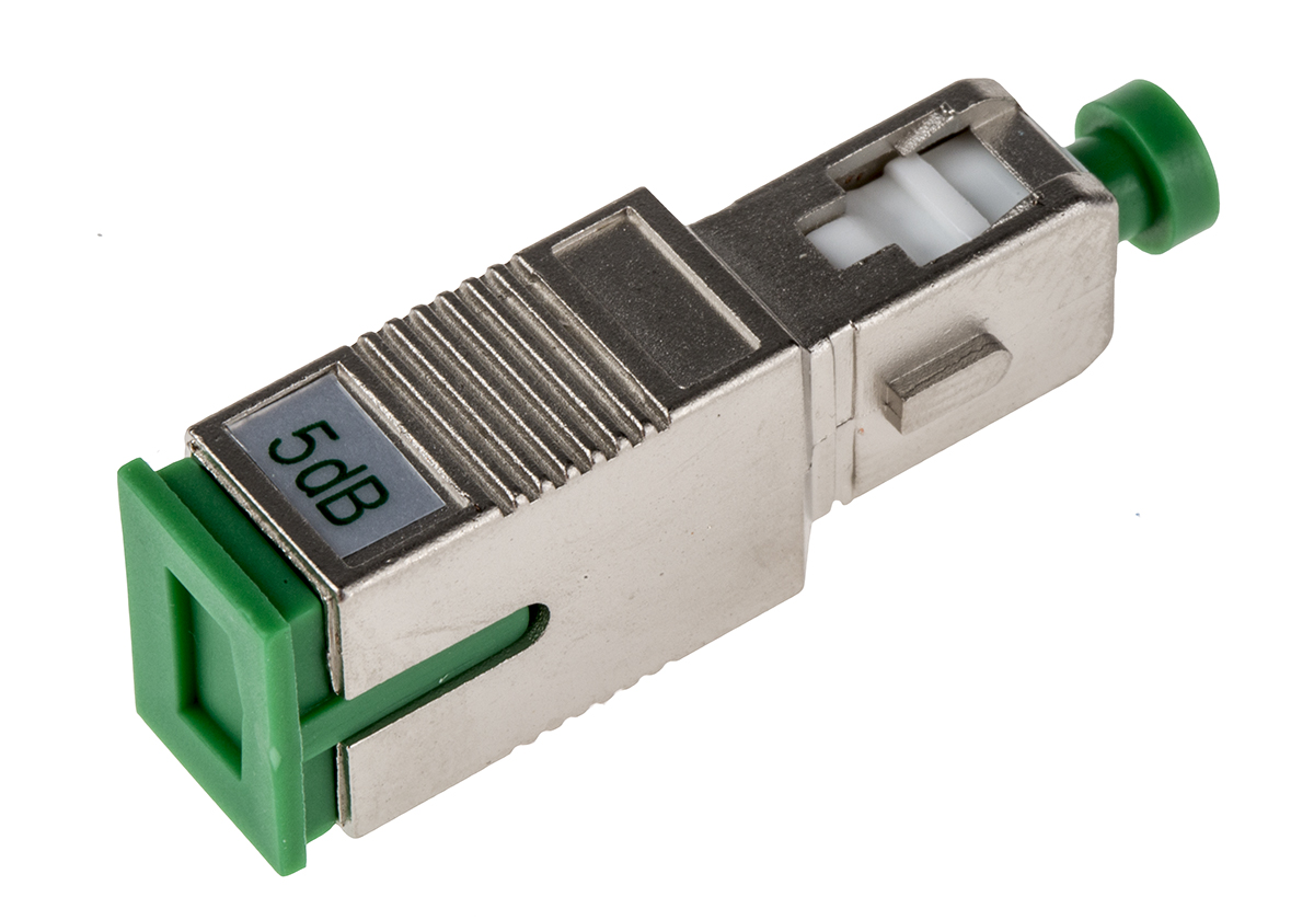 RS PRO SC APC Single Mode 5 dB Attenuator