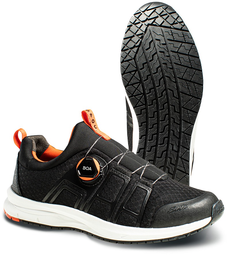 Jalas 5362 Unisex Black, Orange Safety Shoes, UK 11, EU 46