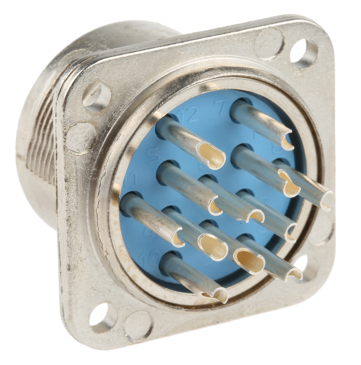 Jaeger Circular Connector, 12 Contacts, Panel Mount, Standard Connector, Female, IP50, IP54