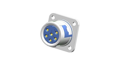 Jaeger Circular Connector, 6 Contacts, Panel Mount, Socket, Female, IP50, IP54, Rapid Series