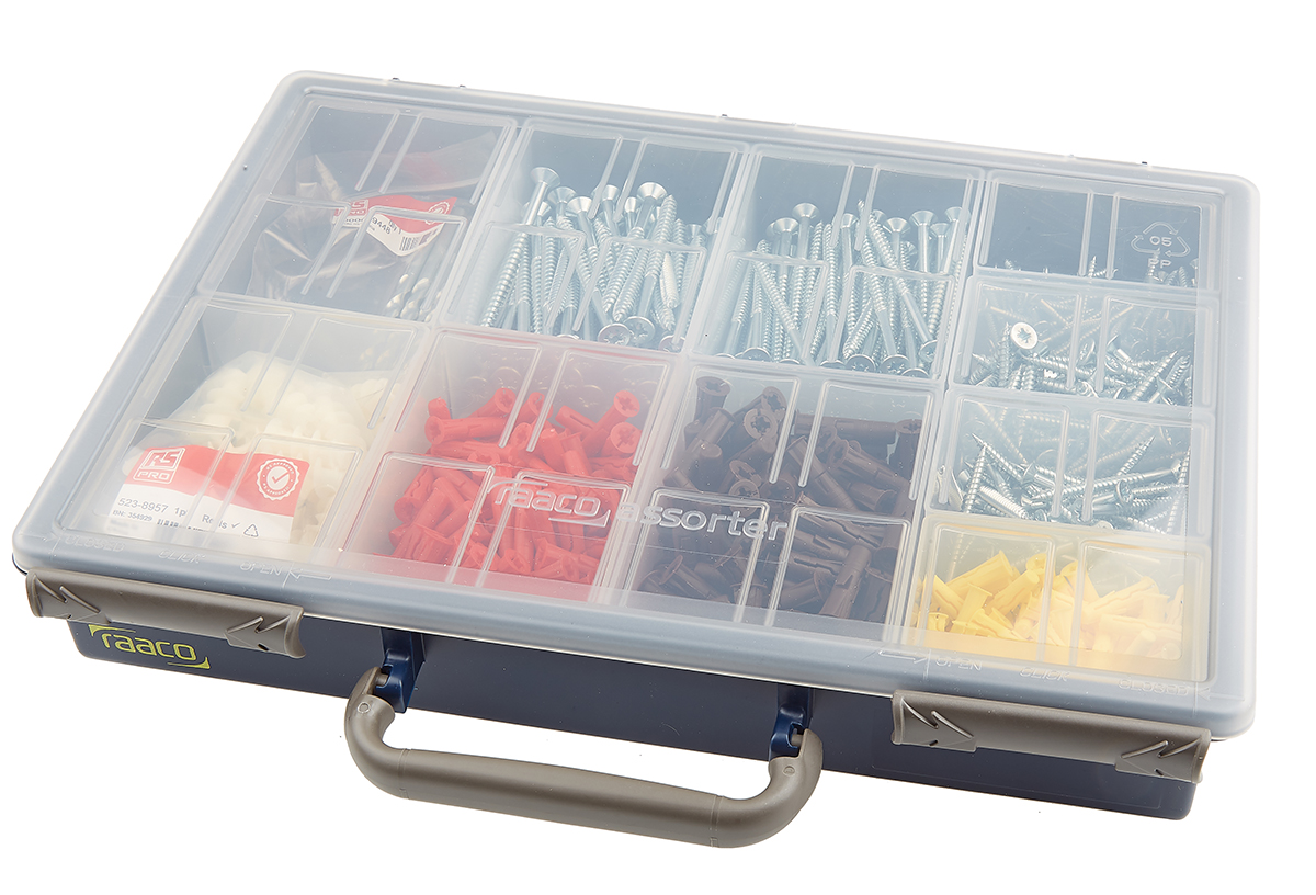 537-1852 RS PRO Masonry Fixing Kit, 606 piece Masonry Fixing kit, kit contents: Masonry