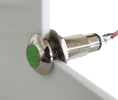 Marl, Green Panel Mount Indicator, Solder Tab Termination 110V ac, IP67, 8.1 mm
