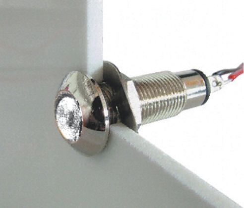 Marl 537 Series Panel Mount LED Indicator, White Panel Mount Indicator, Solder Tab Termination 28V dc 16 mA, IP67, 8.1