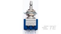 TE Connectivity 1977 Series Push Button Switch, Push-Push, Screw Mount, 6.5mm Cutout, DPDT, 125V