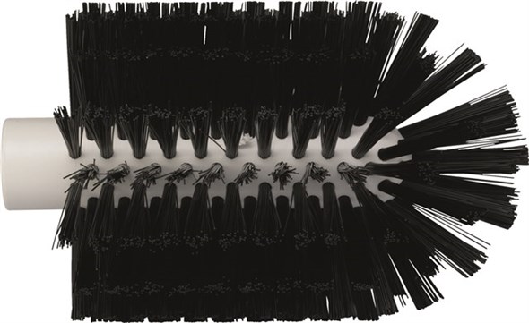 53801039 Vikan Medium Bristle Black Scrub Brush Black, 37 mm bristle length