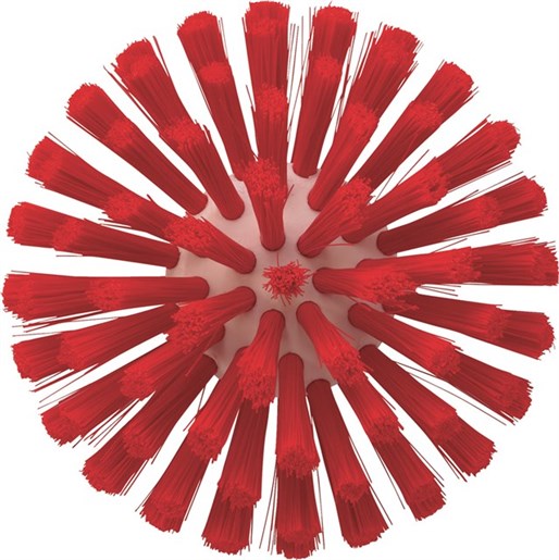 53801754 Vikan Medium Bristle Red Scrub Brush Red, 60 mm bristle length